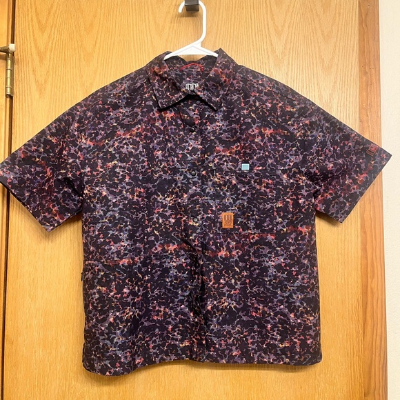 NWT Topo Designs RARE Women’s Retro River Shirt Black/Purple Meteor - Size M - Picture 5 of 16